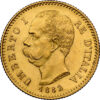 1882-R Italy Gold 20 Lira NGC MS 64