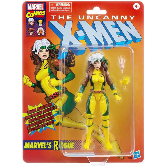 Marvel Comics Retro Card X-Men Marvels Rogue 6" Action Figure