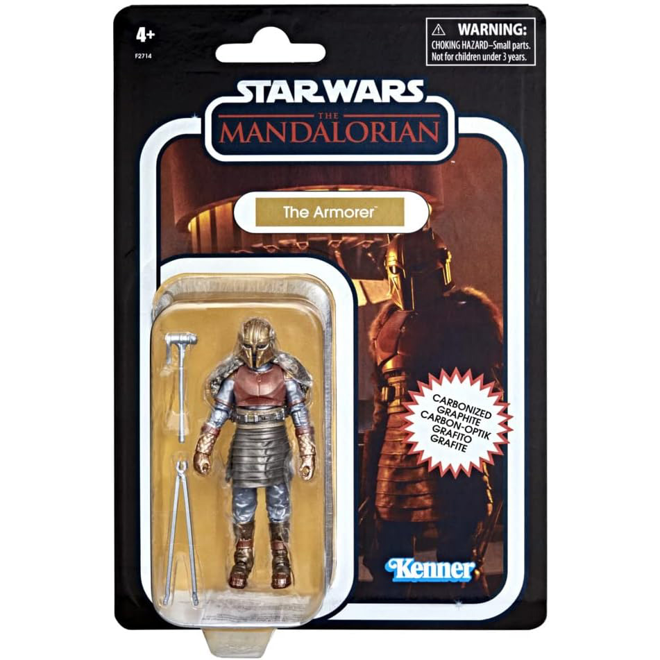 The Armorer Kenner Carbonized Figure Star Wars: The Mandalorian