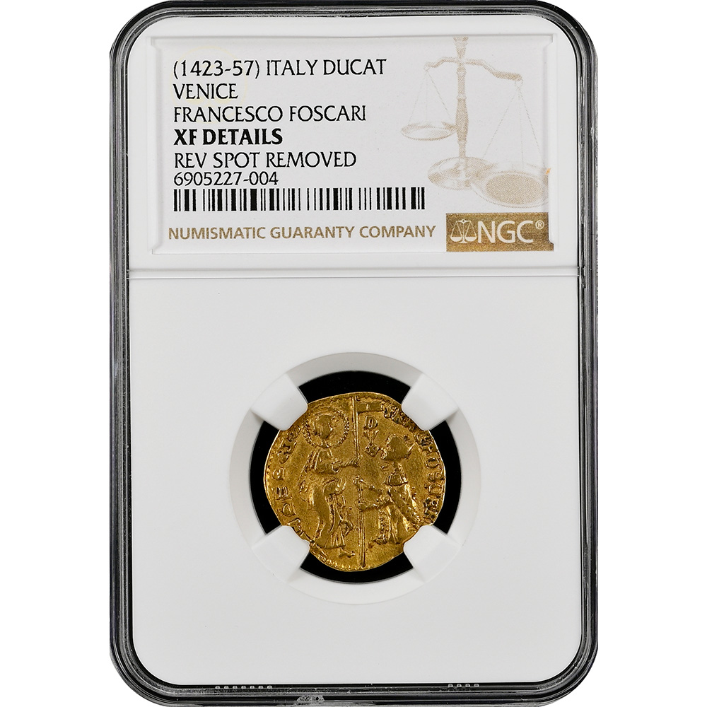 1423-57 Italy Ducat Venice Francesco Focari NGC XF Details