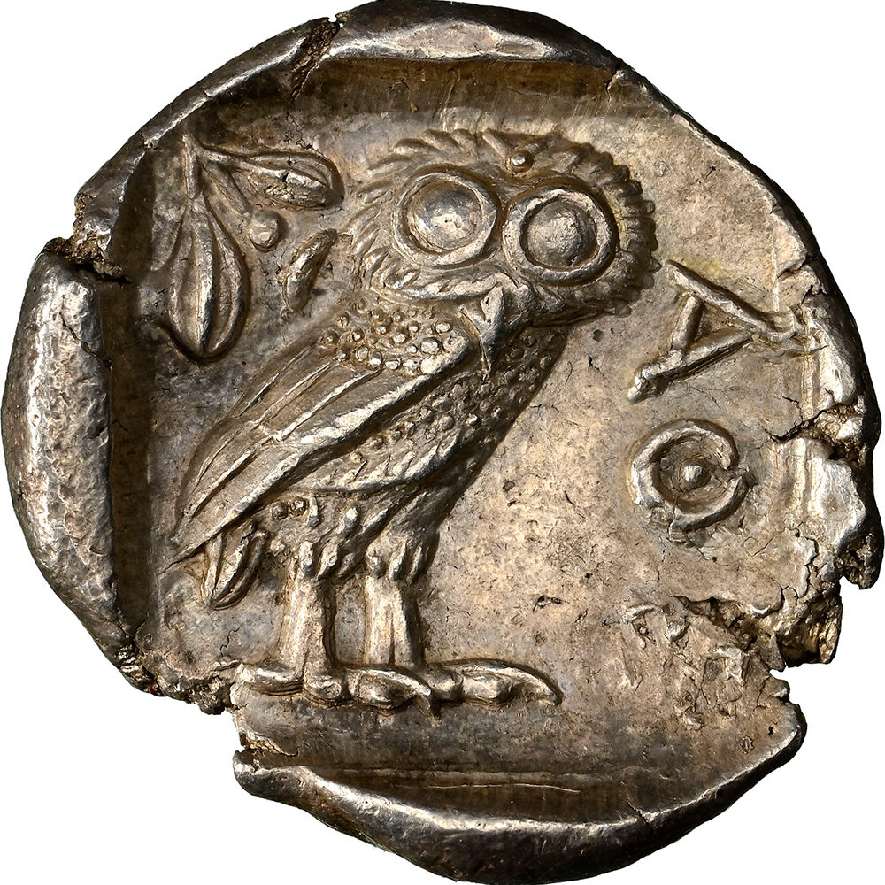 440-404 BC Attica Athens AR Tetradrachm Athena/Owl NGC MS Strike 4/5