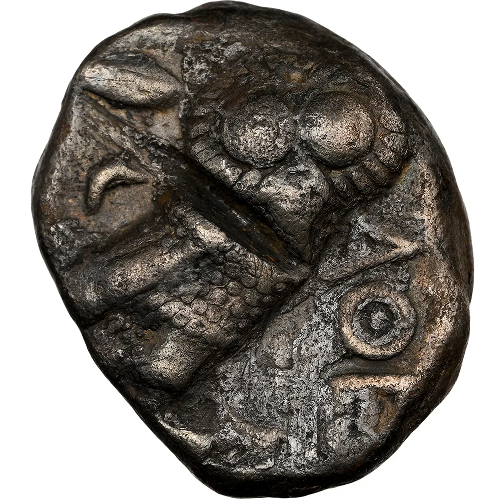 393-294 BC Attica Athens AR Tetradrachm Athena/Owl NGC VF