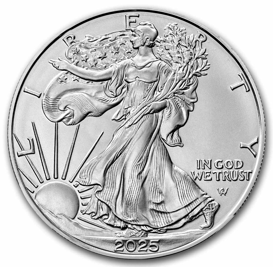 2025 1 American Silver Eagle Coin BU CV Coins & Collectables