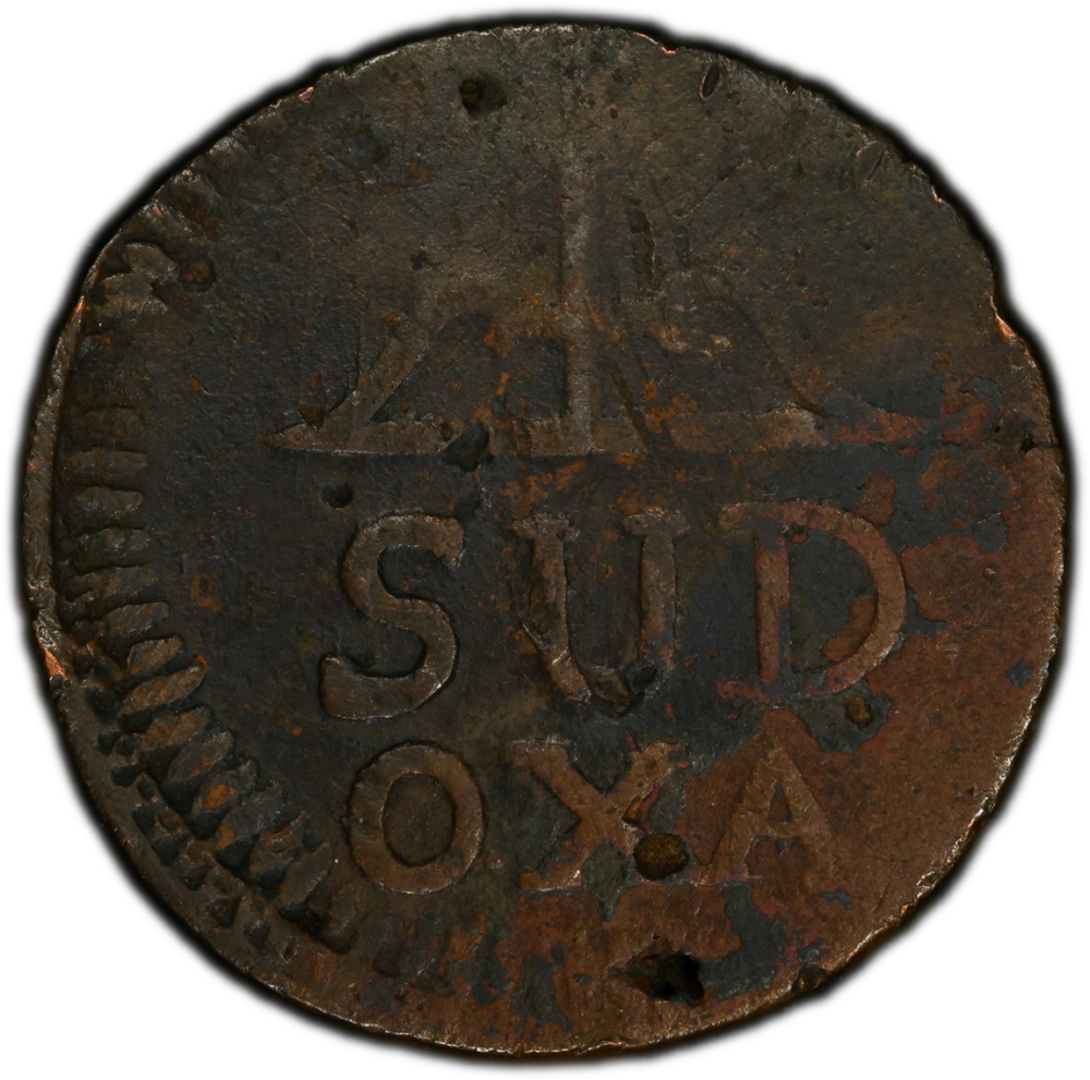 1814 Mexico Oaxaca 8R PCGS F Detail KM-240