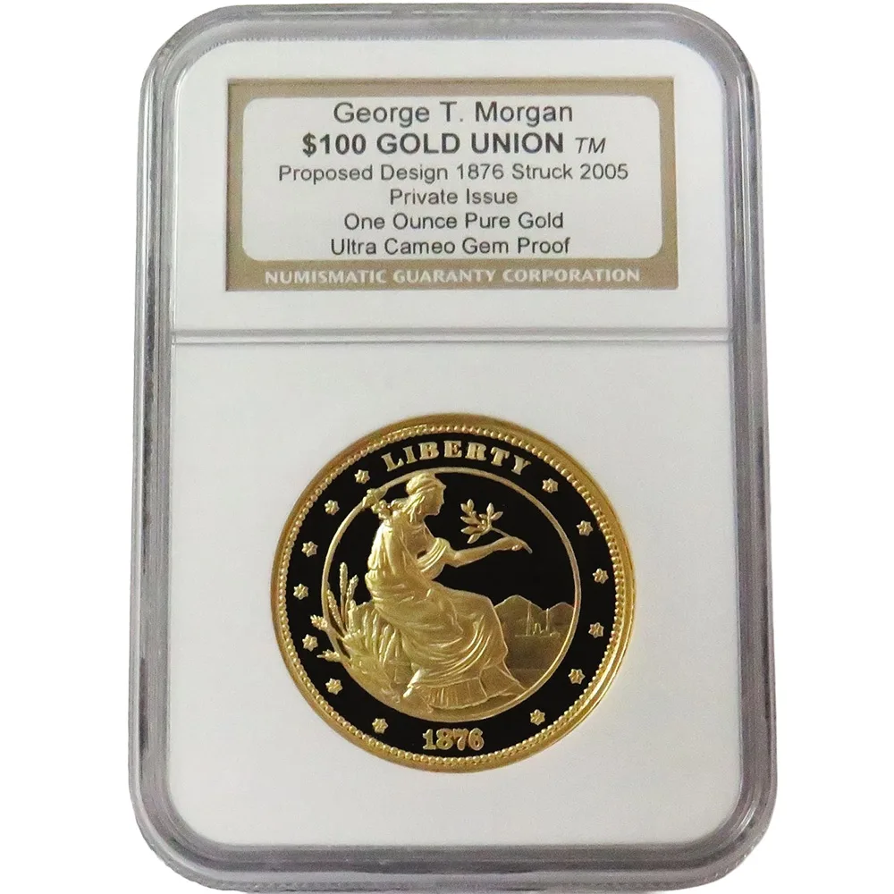2005 George T Morgan $100 Gold Union 1876 Design 1 Oz Gold Proof