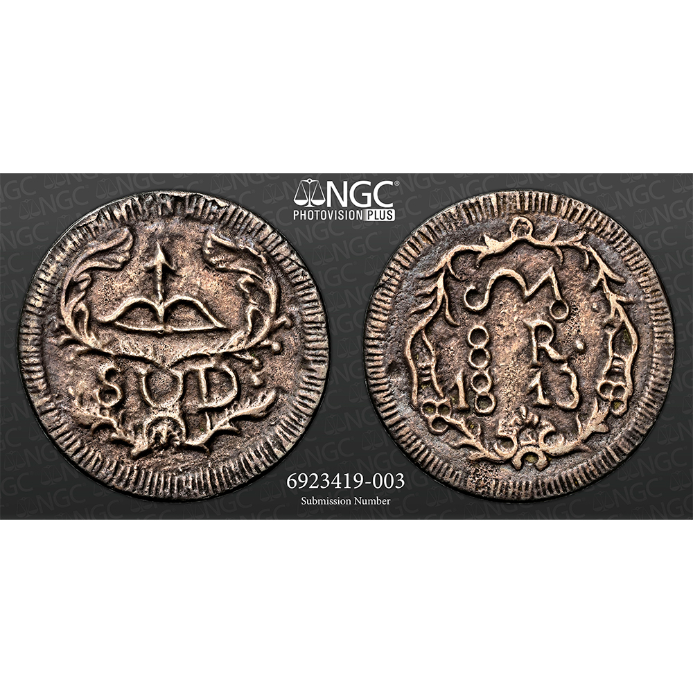 1813 Mexico Cast Silver 8 Reales Oaxaca/Sud NGC AU Details - CV