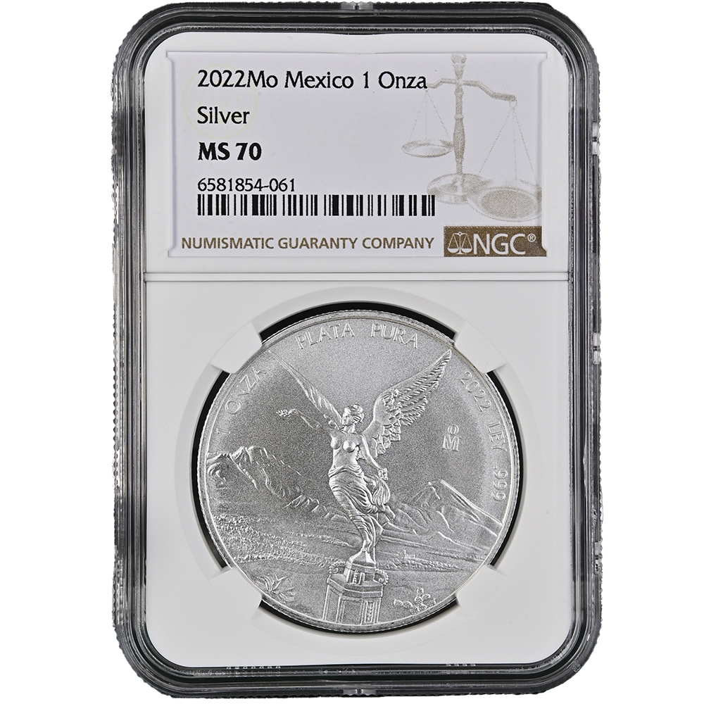 2022 Mexico 1 oz .999 Libertad NGC MS70