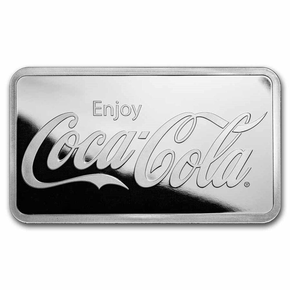 Coca-Cola 10 Oz Bar .999 Fine Silver