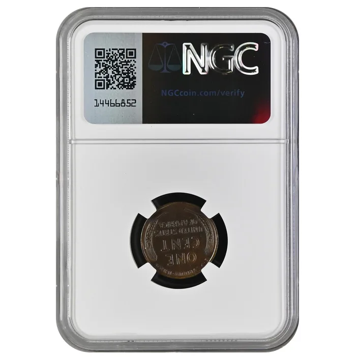 1955 1C Lincoln Cent Double Die NGC AU Details Cleaned - Image 2