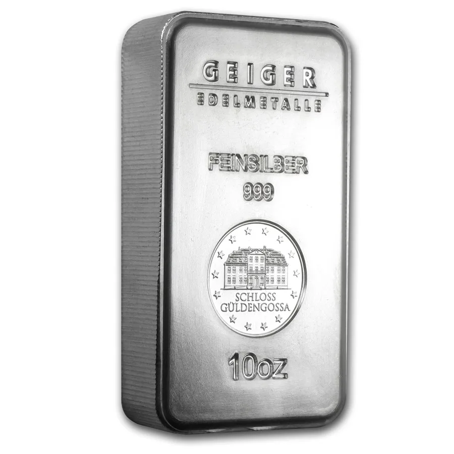 10 oz Silver Bar - Geiger (Security Line Series) - Image 2