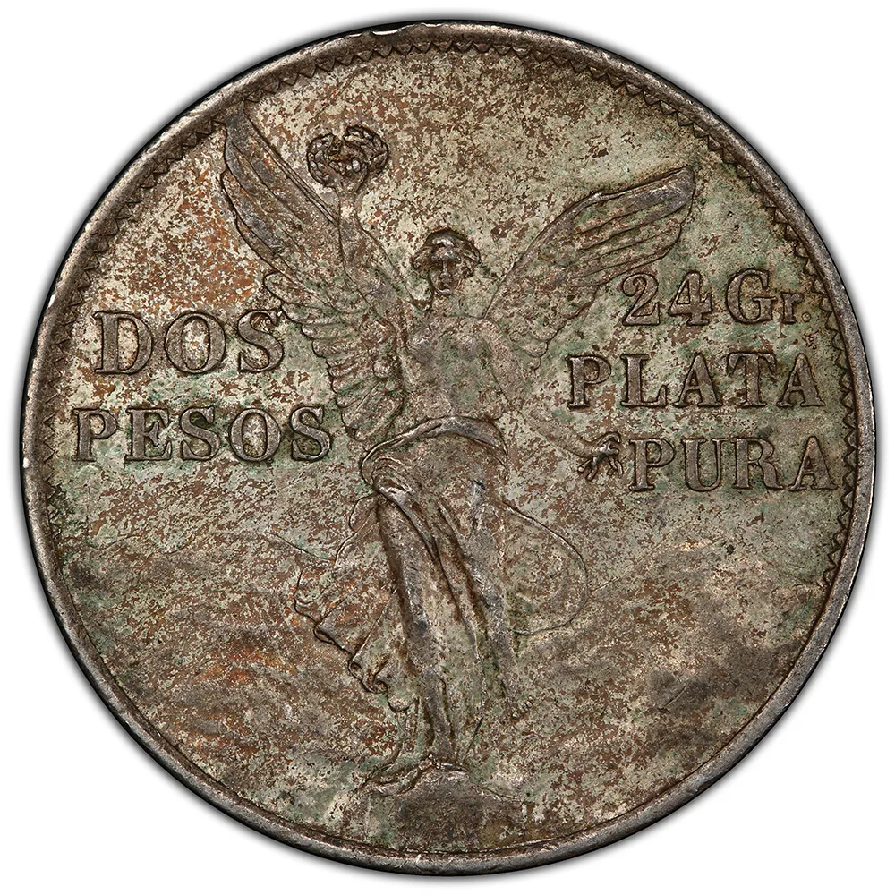 1921-Mo Mexico Dos Peso Centennial PCGS AU 50