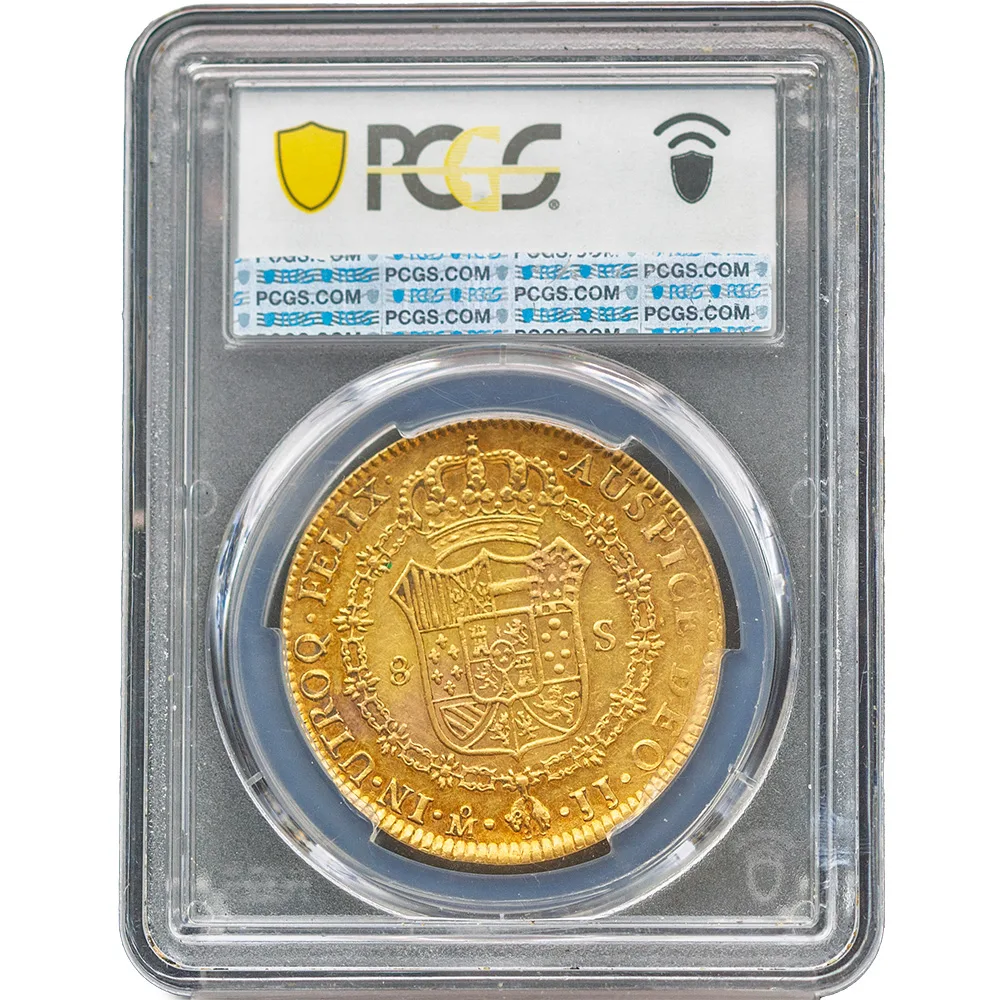 1817-Mo JJ Mexico 8 Escudo PCGS AU 53