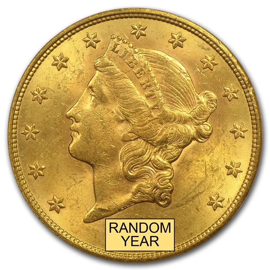 $20 Liberty Gold Double Eagle PCGS MS-62 (Random Year)