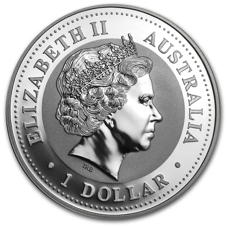 2000 Australia 1 oz Silver Year of the Dragon BU (Series I) - Image 2
