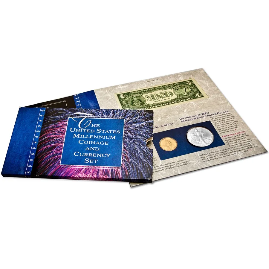 2000 U.S. Millennium Coinage and Currency Set (w/Box & COA) - Image 3