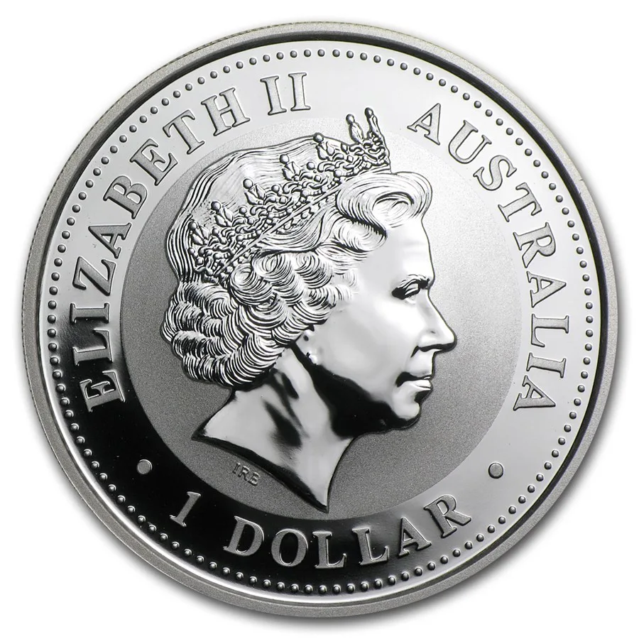 2002 Australia 1 oz Silver Year of the Horse BU (Series I) - Image 2