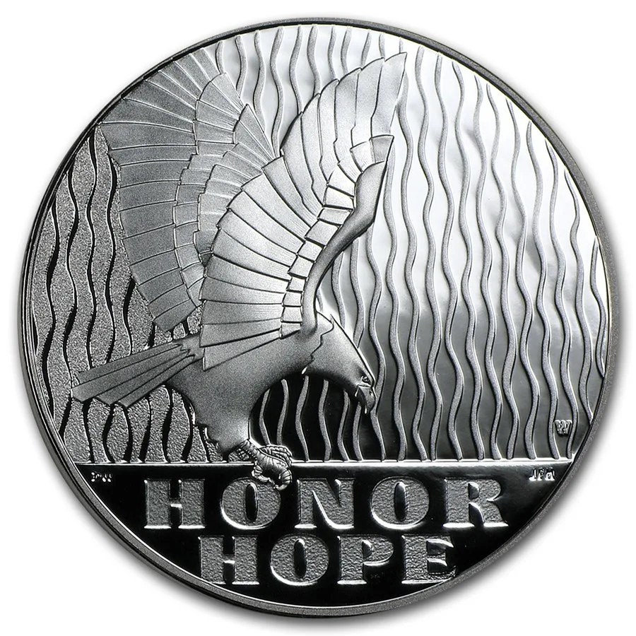 2011-W Silver 9/11 National Medal Proof (w/Box & COA) - Image 2