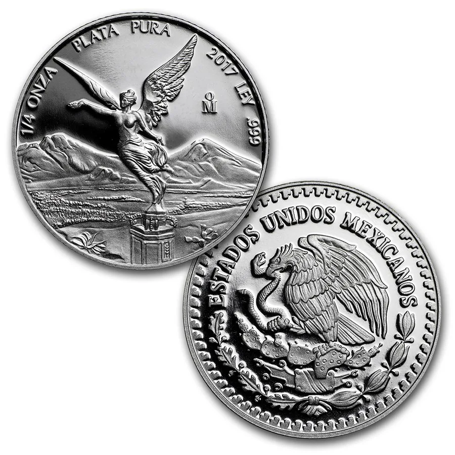 2017 Mexico 5-Coin Silver Libertad Proof Set (1.9 oz, Wood Box) - Image 4