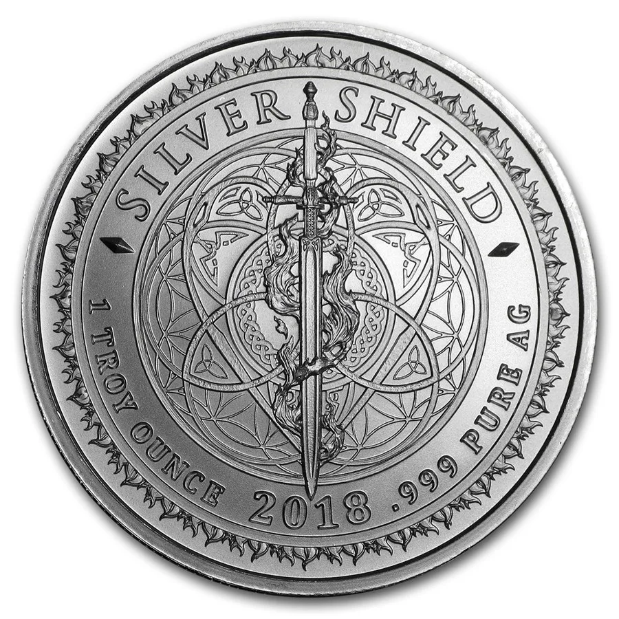 2018 1 oz Silver Shield Round- MiniMintage BorgCoin - Image 2