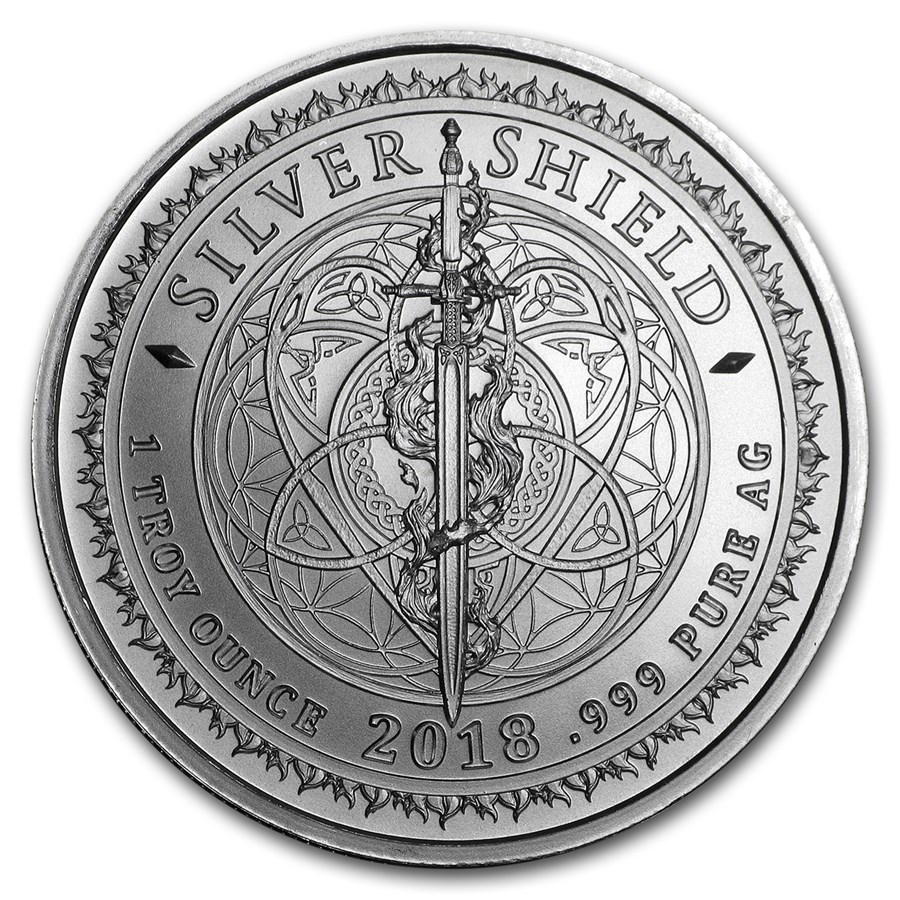 2018 1 oz Silver Shield Round- MiniMintage BorgCoin - Image 2