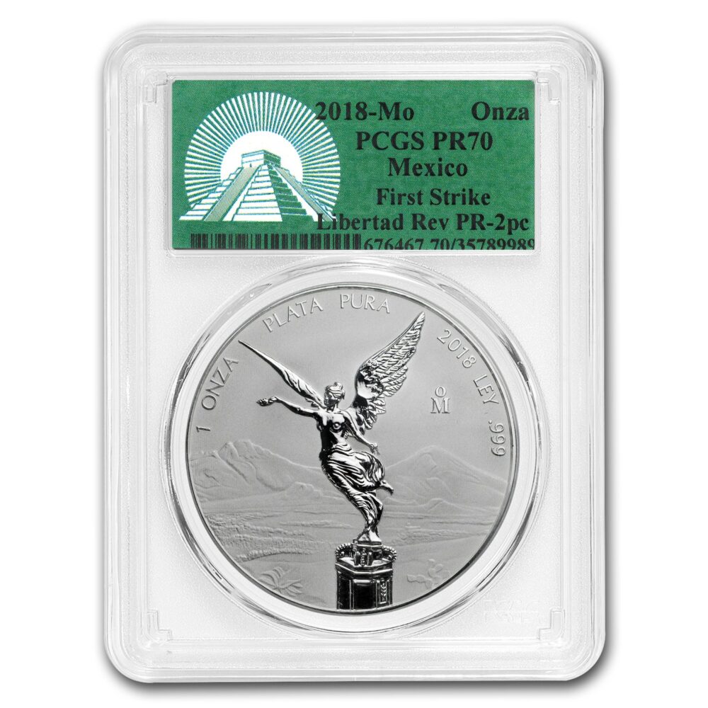 2018 Mexico 2-Coin Silver Libertad Set Proof/Reverse PR-70 PCGS - Image 3