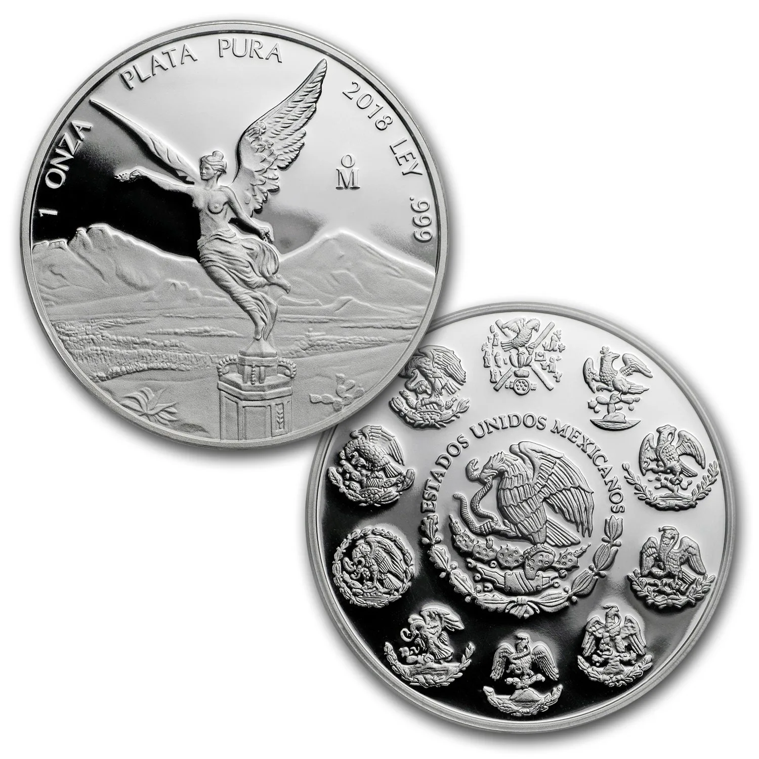 2018 Mexico 2-Coin Silver Libertad Set Proof/Reverse PR-70 PCGS - Image 4