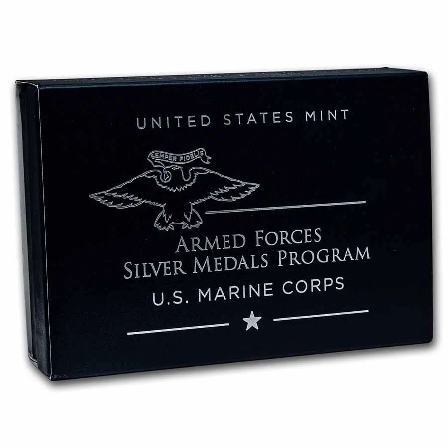 2022 2.5 oz Silver U.S. Marine Corps Medal (w/Box & COA) - Image 5