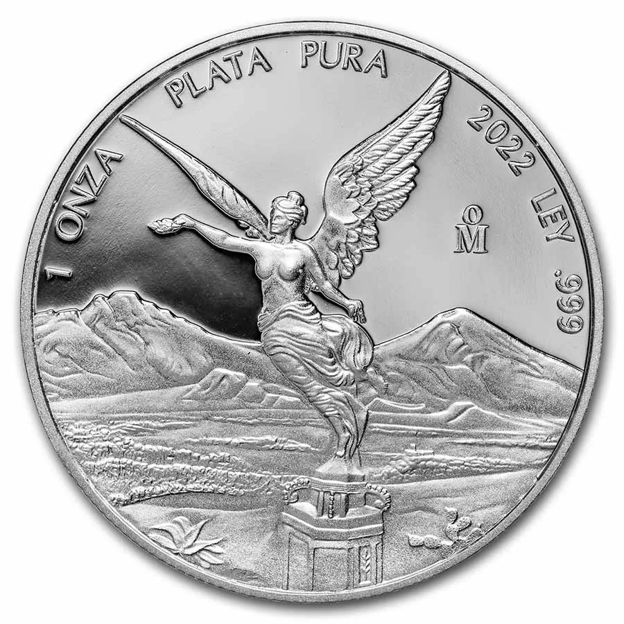 2022 Mexico 2 Coin Set Silver Libertad 1 oz Proof & Reverse Proof - Image 2