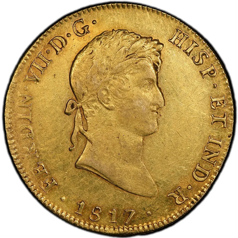 1817-Mo JJ Mexico 8 Escudo PCGS AU 53