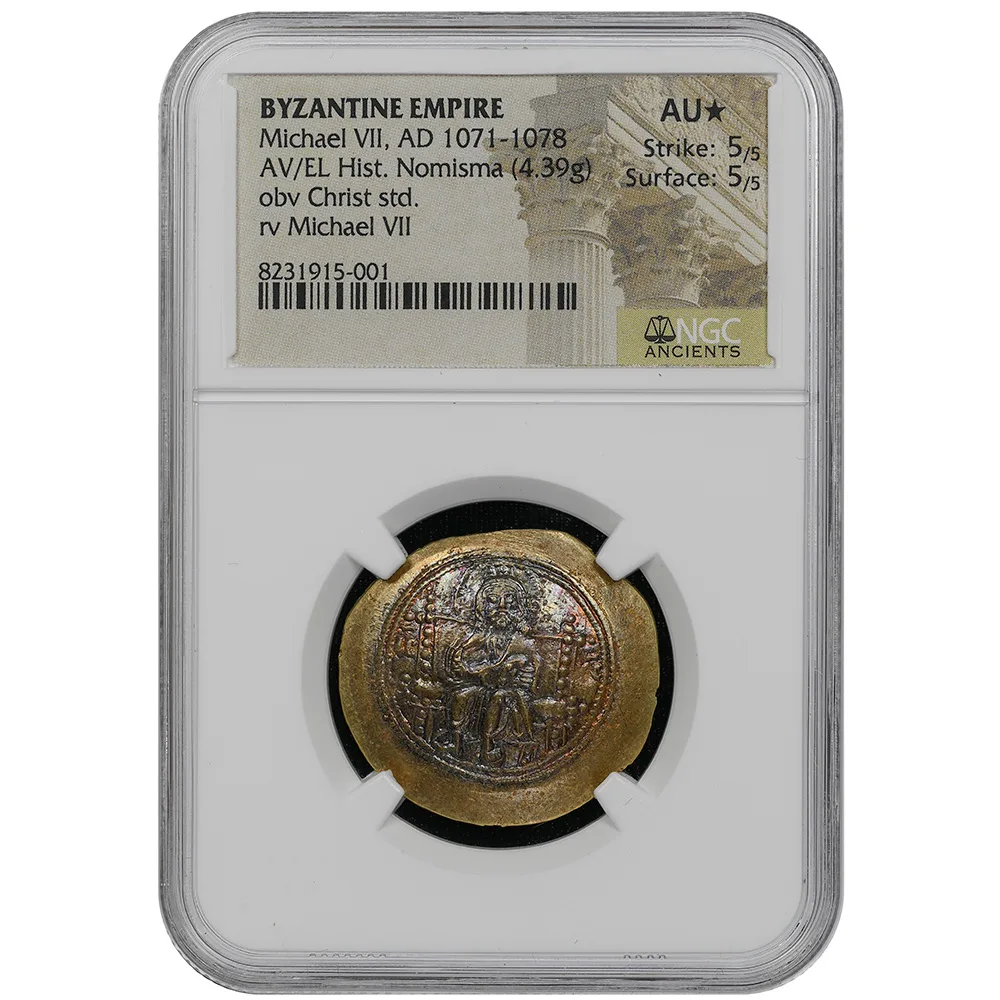 Byzantine Empire Michael VII AD 1071-78 AV Nomisma AU* Strike 5/5