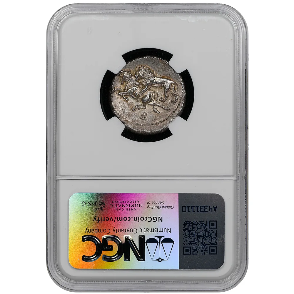Mazaeus Cilicia Tarsus AR Stater 361-328 BC NGC AU 4/5 Strike Fine Style - Image 2