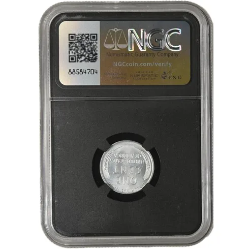 1943-D 1C Lincoln Cent NGC MS66 Original Bag Fragment - Image 2