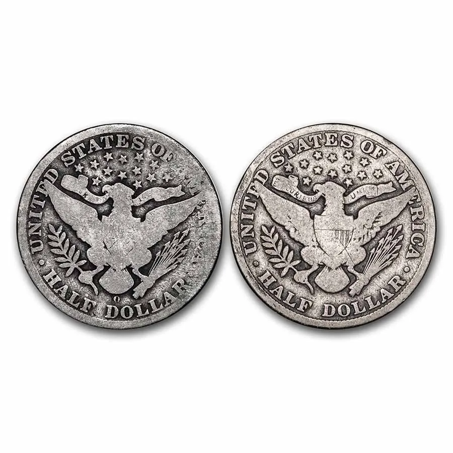 90% Barber Halves $1 Face Value Avg Circ - Image 2