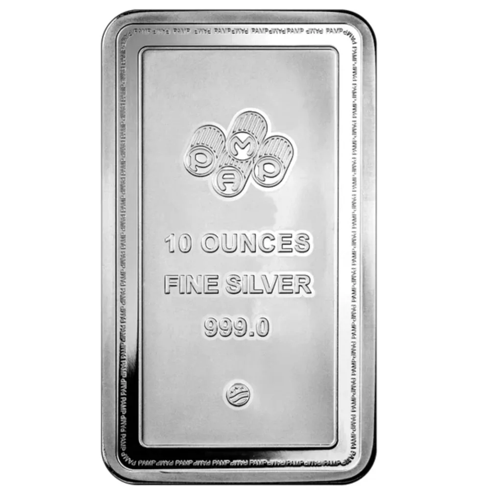 10 oz Silver Bar- PAMP Lady of Liberty - Image 2