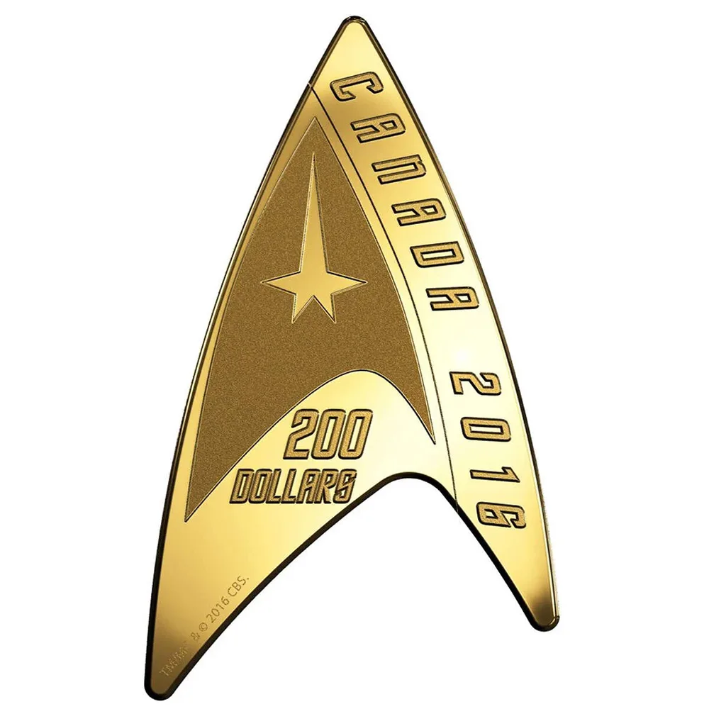 2016 $200 Star Trek Delta - Pure Gold Coin