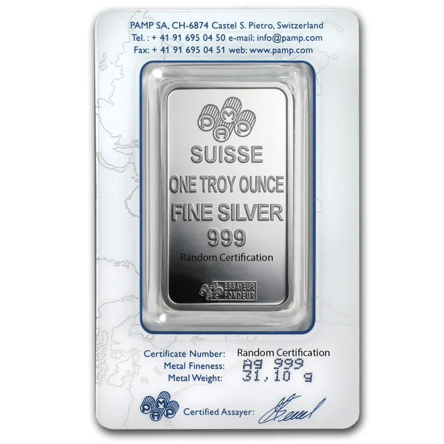 1 oz Silver Bar- PAMP Lady Fortuna (In Assay) - Image 2
