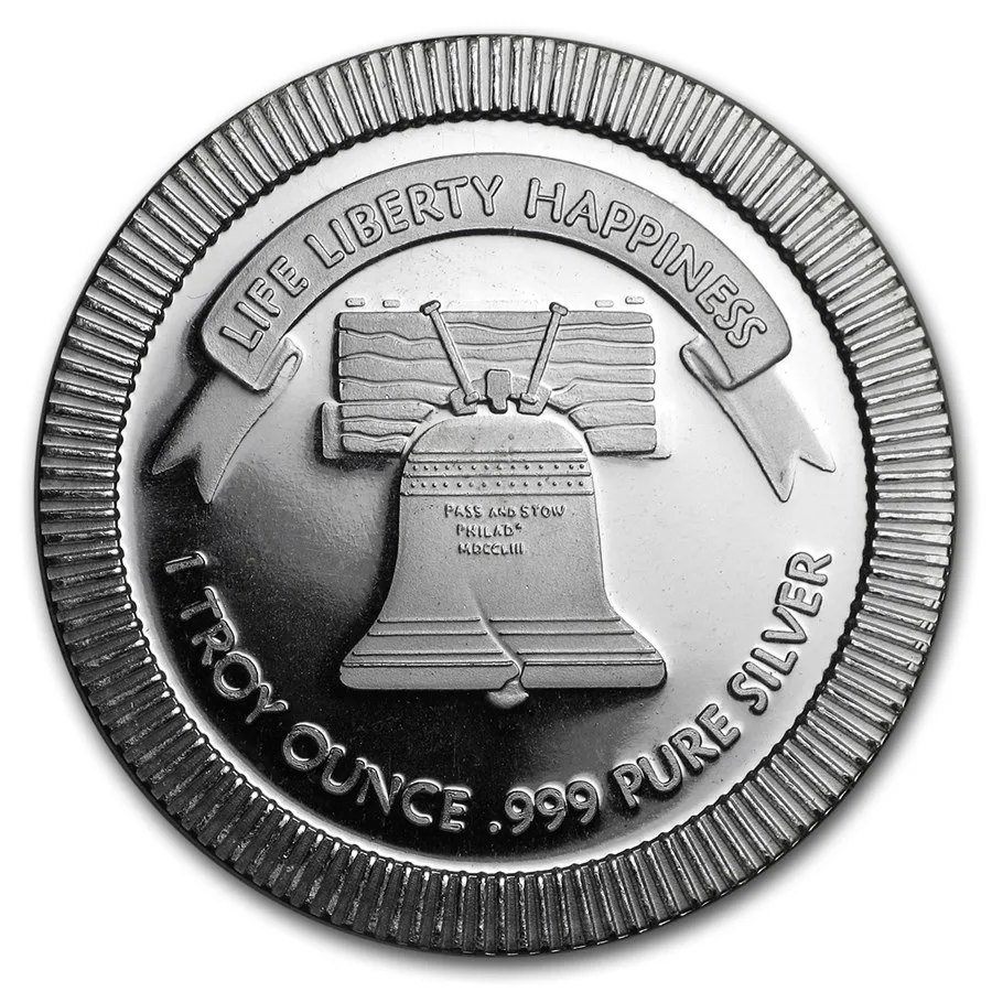 1 oz Silver Round- A-Mark Liberty Bell - Image 3
