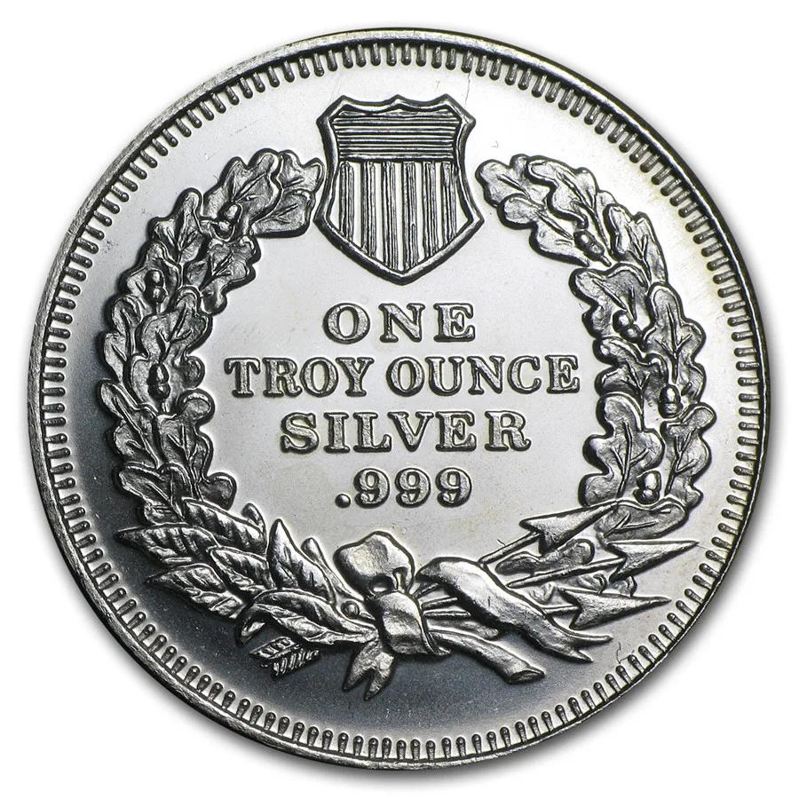 1 oz Silver Round- Seated Liberty Dollar - Image 2