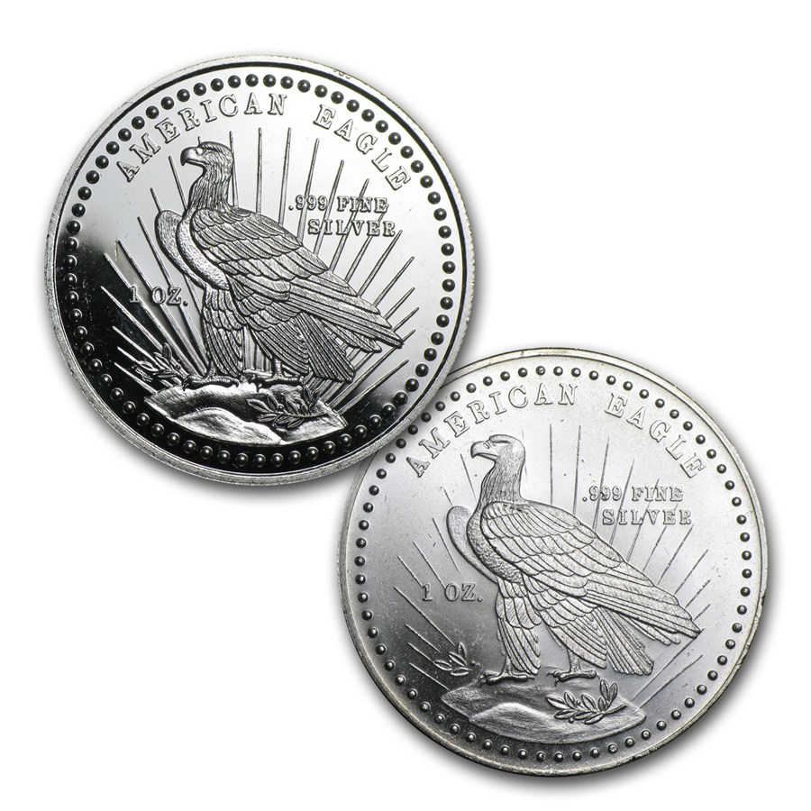 1 oz Silver Round - World Wide Mint (American Eagle) - Image 2