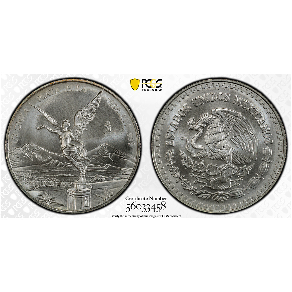 1998 Mexico 1 oz Silver Libertad-Set PCGS MS 69-67 - Image 3