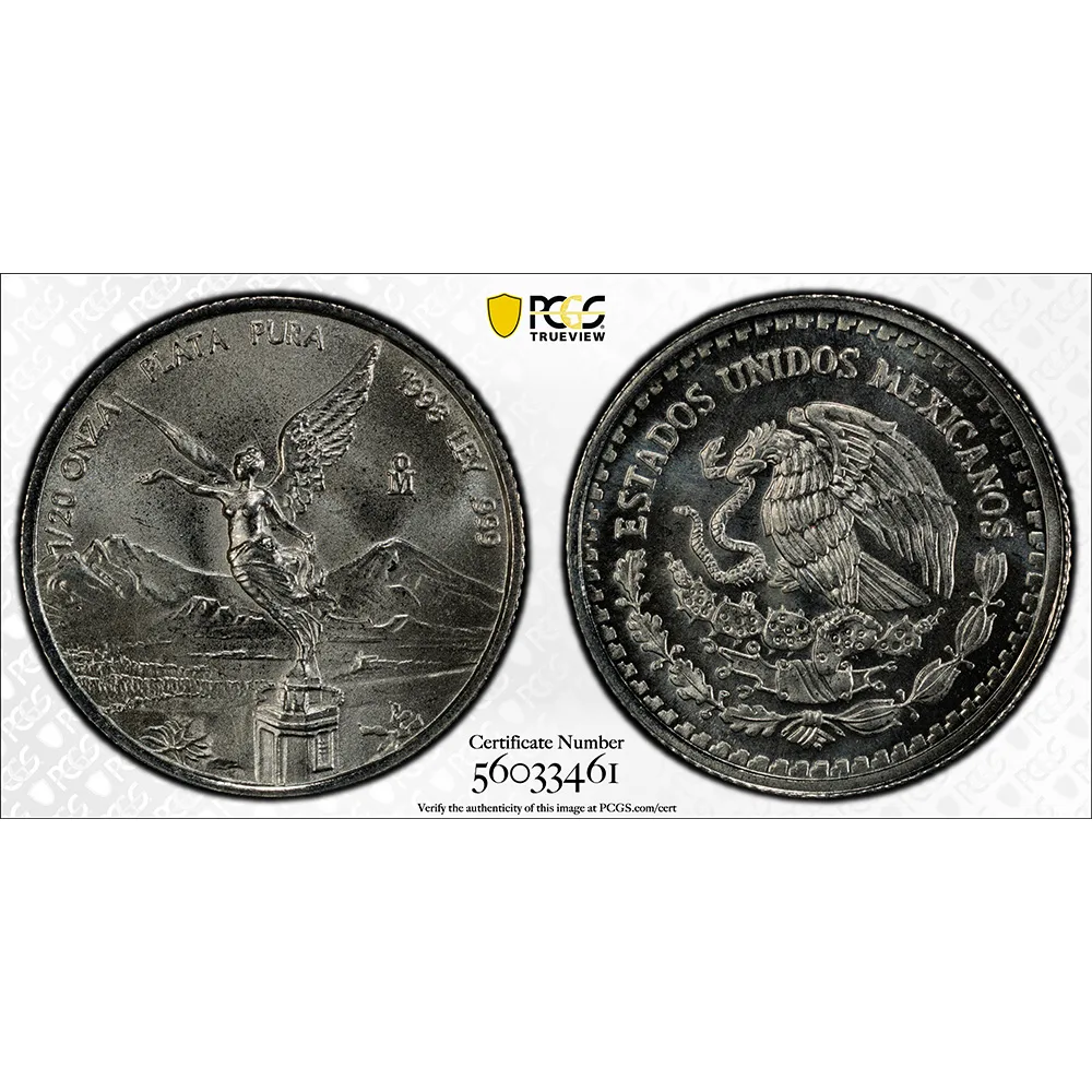 1998 Mexico 1 oz Silver Libertad-Set PCGS MS 69-67 - Image 6