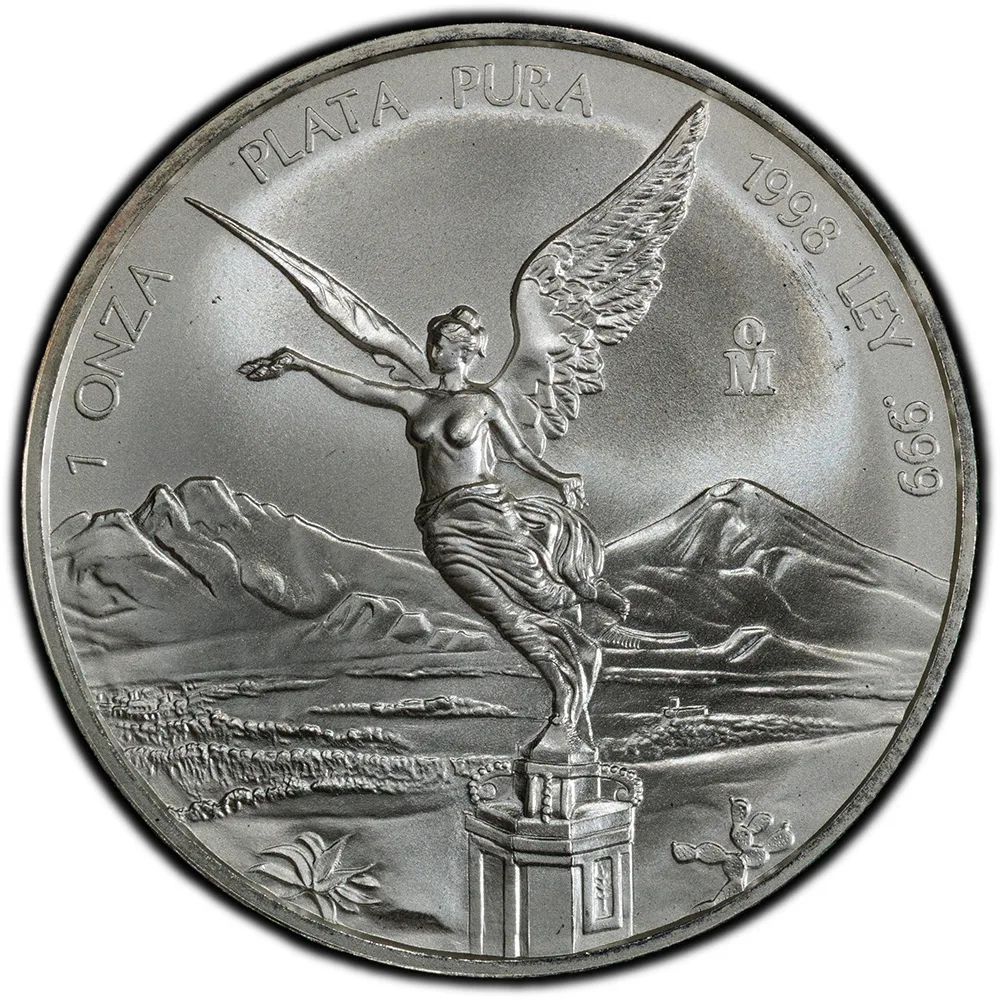 1998 Mexico 1 oz Silver Libertad PCGS MS 69