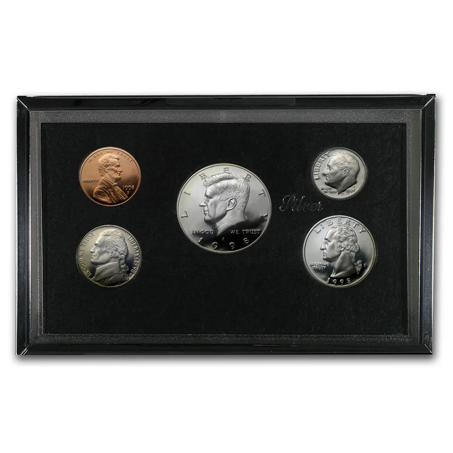 1998-S Premier Silver Proof Set - CV Coins & Collectables
