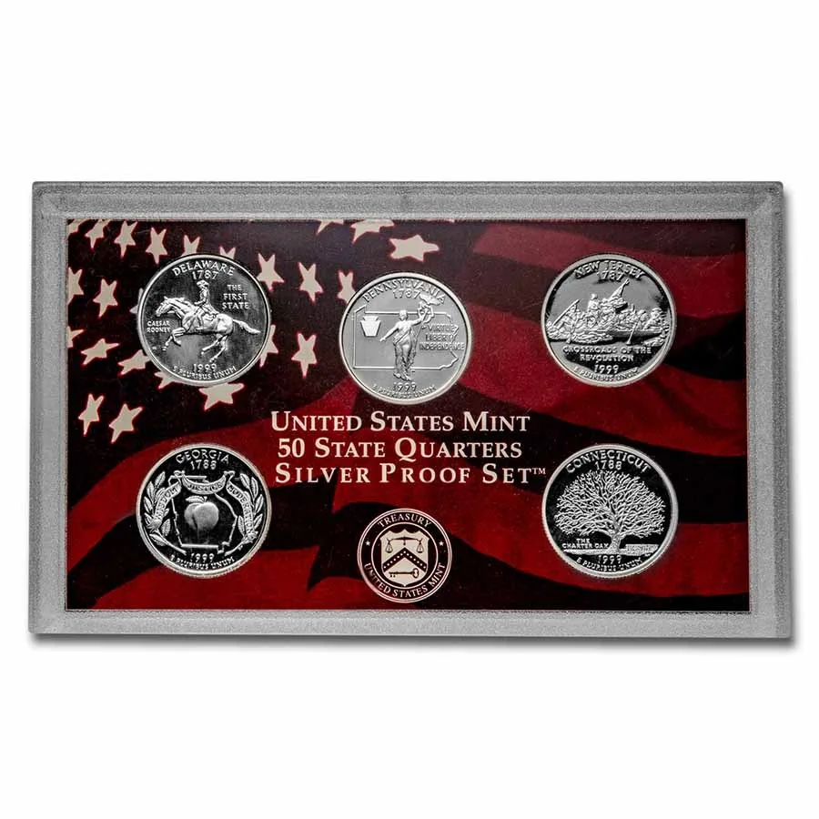 1999-S 50 Silver State Quarters Proof Set