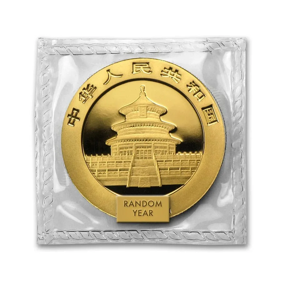 China 1 oz Gold Panda BU (Random Year) - Image 2
