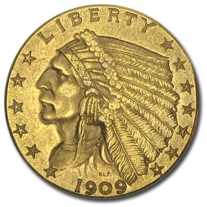 $2.50 Indian Quarter Eagle (1908-1929)