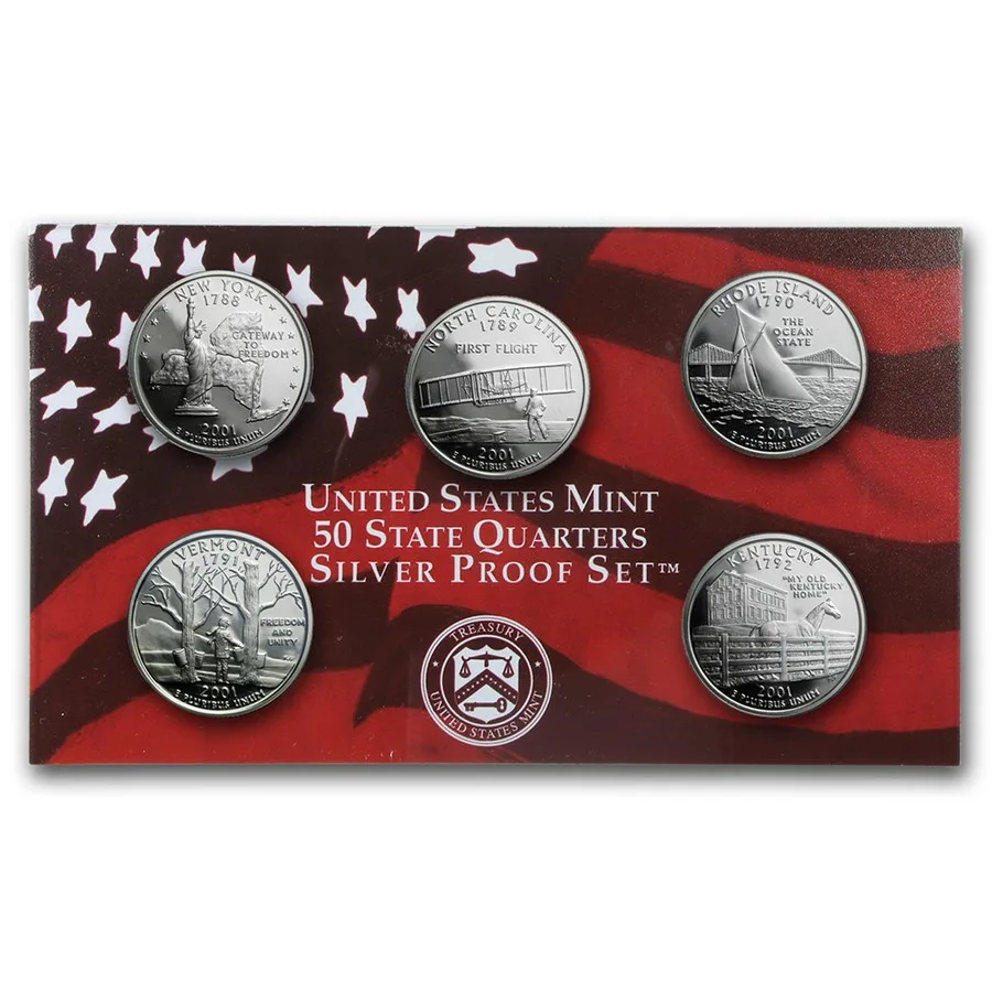 2001 Silver Proof Set - Image 3