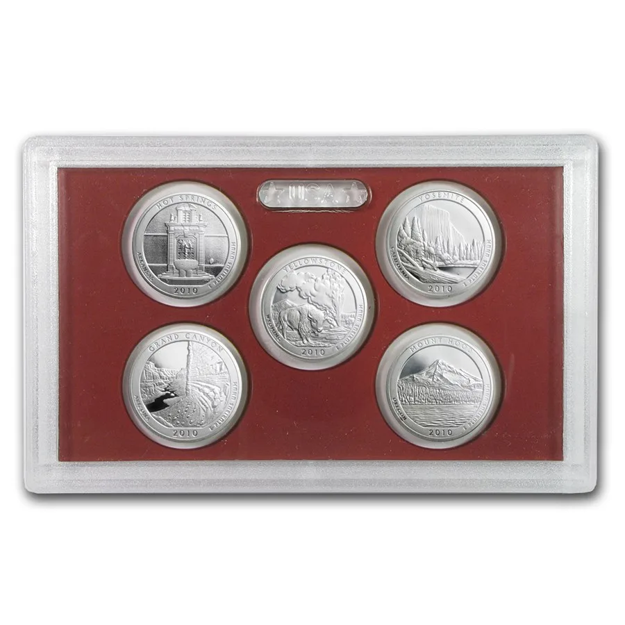 2010-S America the Beautiful Quarters Silver Proof Set - Image 2