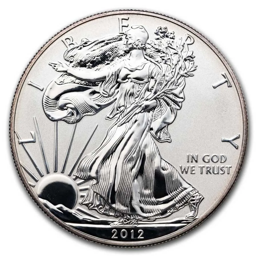 2012-S 2-Coin American Silver Eagle Set (75th Anniv) (w/Box & COA) - Image 2