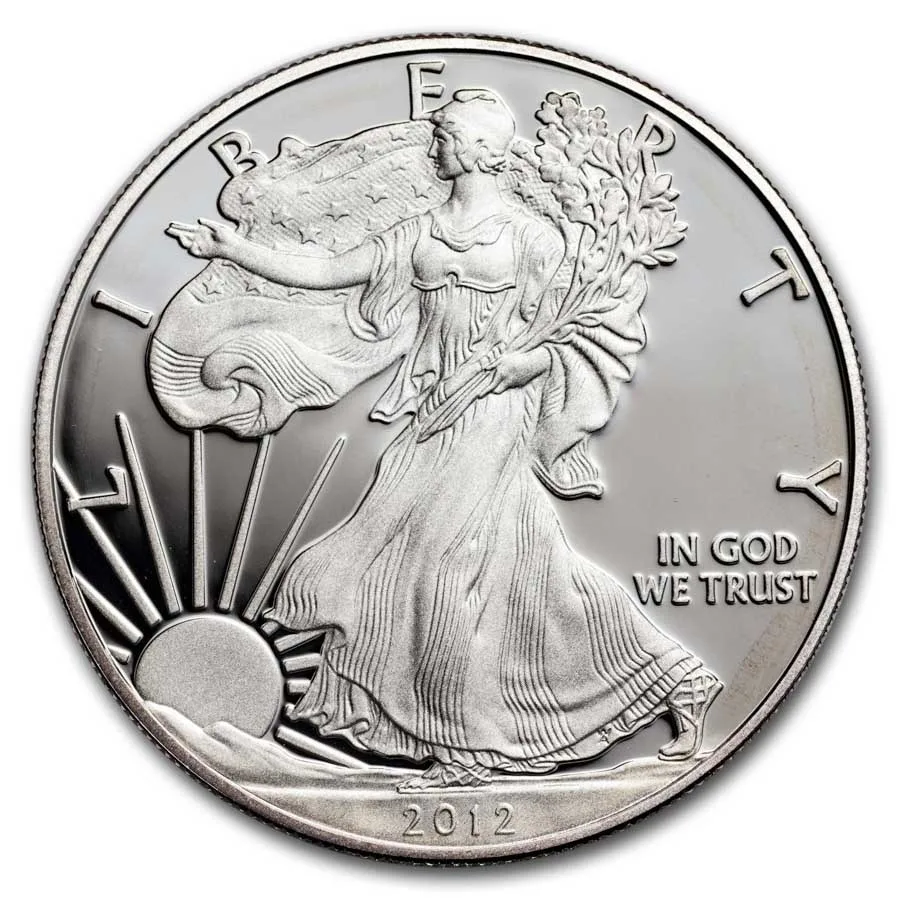 2012-S 2-Coin American Silver Eagle Set (75th Anniv) (w/Box & COA) - Image 4